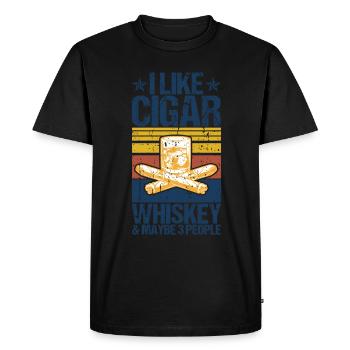 Cigar cigarette smokers - Men's Premium Organic T-Shirt - black - Front - Nico (187cm)