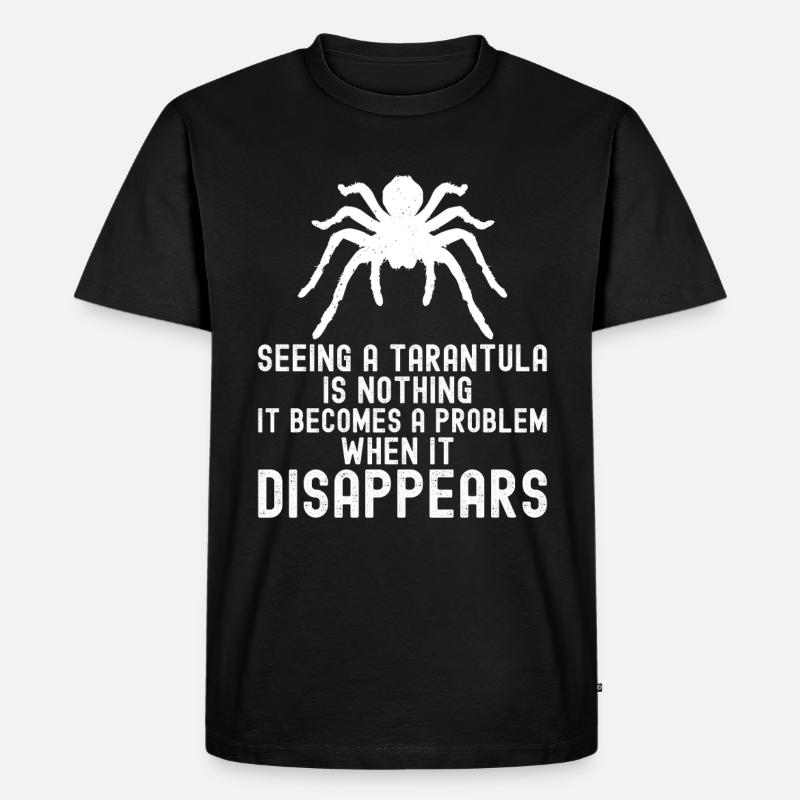 Tarantel - Männer Premium Bio T-Shirt - Schwarz