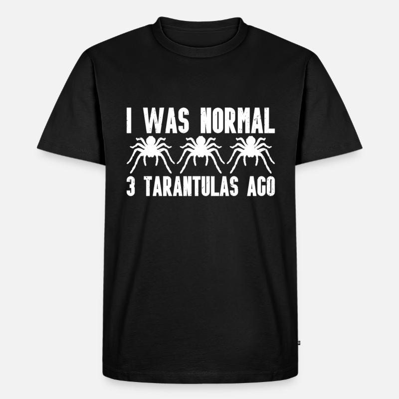 Tarantel - Männer Premium Bio T-Shirt - Schwarz