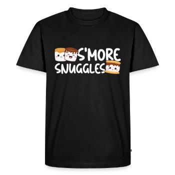 Guimauve S’more - T-shirt Premium bio Homme - noir - Devant - Nico (187cm)