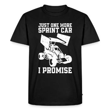 Sprint Car Racing Flag Vintage Racer Dirt Track - T-shirt Premium bio Homme - noir - Devant - Nico (187cm)