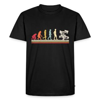 Sprint Car Racing Flag Vintage Racer Dirt Track - T-shirt Premium bio Homme - noir - Devant - Nico (187cm)