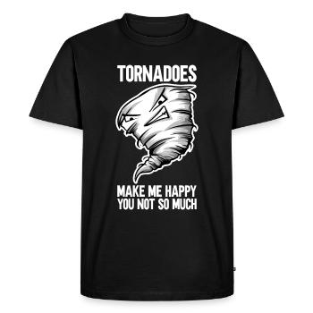 Tornade - T-shirt Premium bio Homme - noir - Devant - Nico (187cm)
