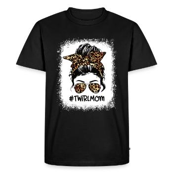 Tambourstab swirling - Men's Premium Organic T-Shirt - black - Front - Nico (187cm)