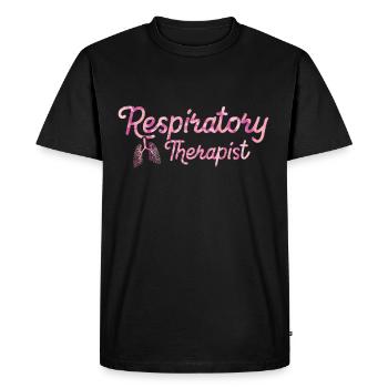 Respiratory therapists - Men's Premium Organic T-Shirt - black - Front - Nico (187cm)