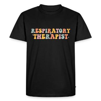 Respiratory therapists - Men's Premium Organic T-Shirt - black - Front - Nico (187cm)