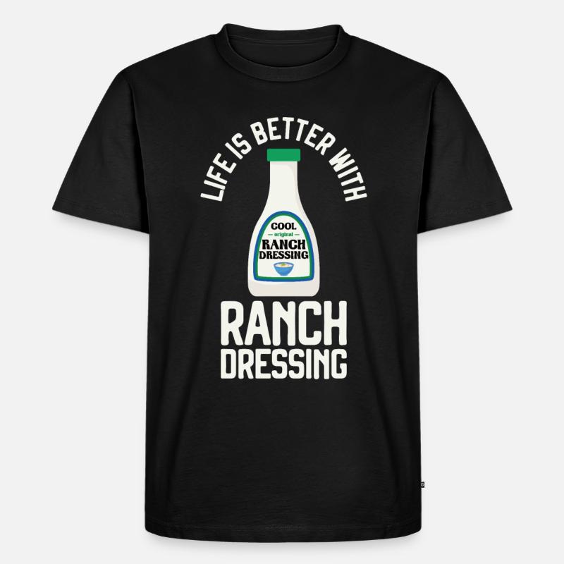 Ranch -Dressing -Ranch -Salatdressing - Männer Premium Bio T-Shirt - Schwarz