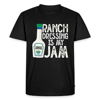 Ranch -Dressing -Ranch -Salad Dressing - Men's Premium Organic T-Shirt - black - Front - Nico (187cm)