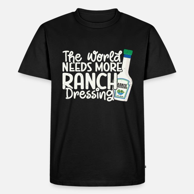 Ranch -Dressing -Ranch -Salatdressing - Männer Premium Bio T-Shirt - Schwarz
