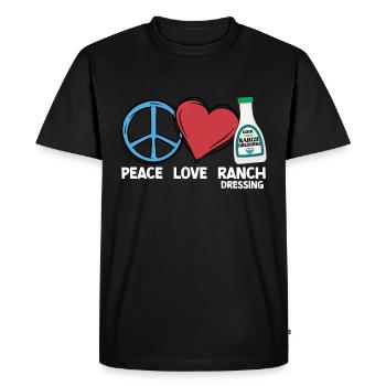 Ranch -Dressing -Ranch -Salad Dressing - Men's Premium Organic T-Shirt - black - Front - Nico (187cm)