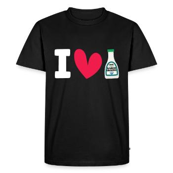 Ranch -Dressing -Ranch -Salad Dressing - Men's Premium Organic T-Shirt - black - Front - Nico (187cm)