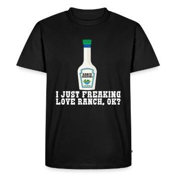 Ranch -Dressing -Ranch -Salad Dressing - Men's Premium Organic T-Shirt - black - Front - Nico (187cm)