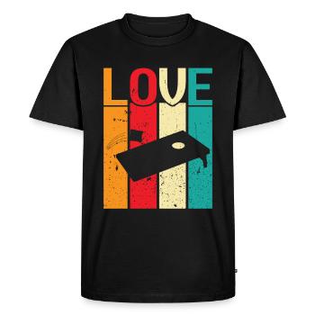 Cornhole - Men's Premium Organic T-Shirt - black - Front - Nico (187cm)