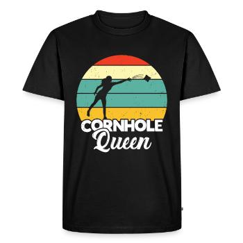Cornhole - Men's Premium Organic T-Shirt - black - Front - Nico (187cm)