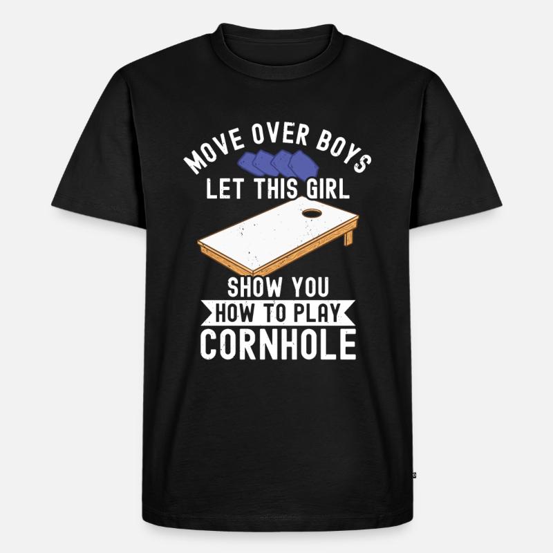 Cornhole - Männer Premium Bio T-Shirt - Schwarz