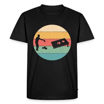 Cornhole - Men's Premium Organic T-Shirt - black - Front - Nico (187cm)