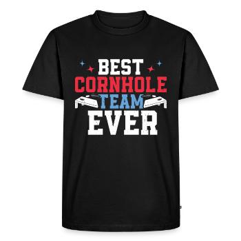 Cornhole - Men's Premium Organic T-Shirt - black - Front - Nico (187cm)