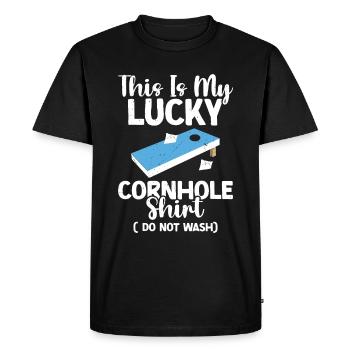 Cornhole - Men's Premium Organic T-Shirt - black - Front - Nico (187cm)