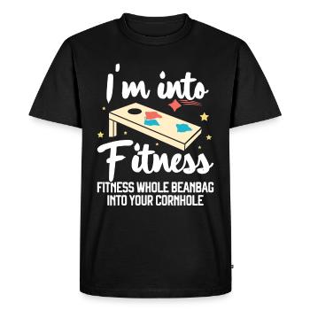 Cornhole - Men's Premium Organic T-Shirt - black - Front - Nico (187cm)