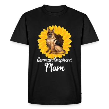 Berger allemand Tournesol Maman - T-shirt Premium bio Homme - noir - Devant - Nico (187cm)