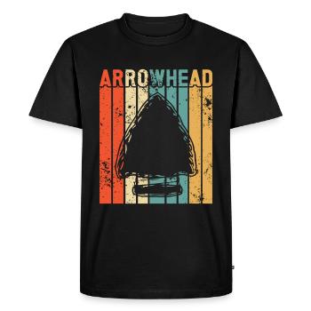 Arrowhead Hunting Artifacts Archery - Men's Premium Organic T-Shirt - black - Front - Nico (187cm)