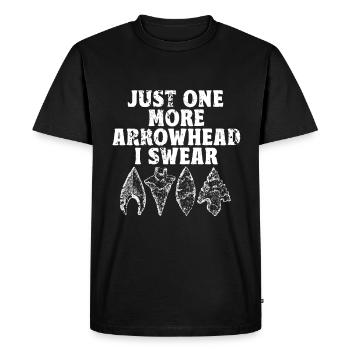 Arrowhead Hunting Artifacts Archery - Men's Premium Organic T-Shirt - black - Front - Nico (187cm)