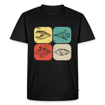 Arrowhead Hunting Artifacts Archery - Men's Premium Organic T-Shirt - black - Front - Nico (187cm)