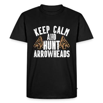 Arrowhead Hunting Artifacts Archery - Men's Premium Organic T-Shirt - black - Front - Nico (187cm)
