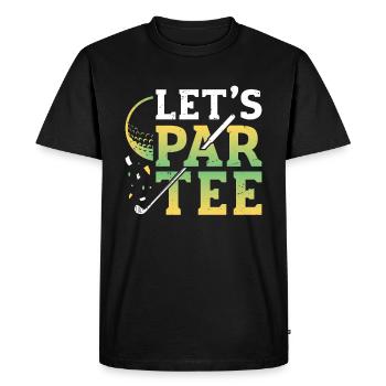 Lets Par, Tee Golfer, Funny Golf Club - T-shirt Premium bio Homme - noir - Devant - Nico (187cm)