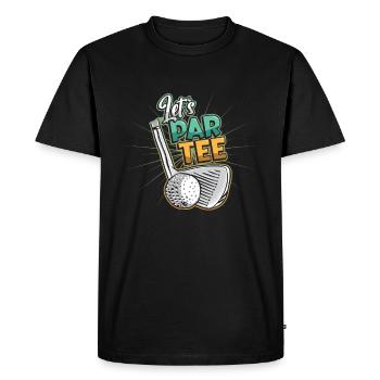 Lets Par, Tee Golfer, Funny Golf Club - T-shirt Premium bio Homme - noir - Devant - Nico (187cm)