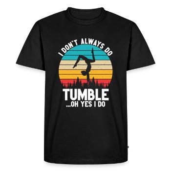 Tumbler Gymnaste Fille Tumbler - T-shirt Premium bio Homme - noir - Devant - Nico (187cm)