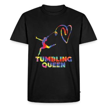 Tumbler Gymnaste Fille Tumbler - T-shirt Premium bio Homme - noir - Devant - Nico (187cm)