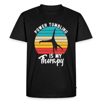 Tumbler Gymnaste Fille Tumbler - T-shirt Premium bio Homme - noir - Devant - Nico (187cm)