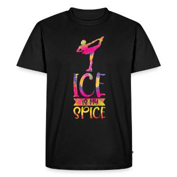 Ice Skating -Skater Ice Shield Skate Girl - Men's Premium Organic T-Shirt - black - Front - Nico (187cm)