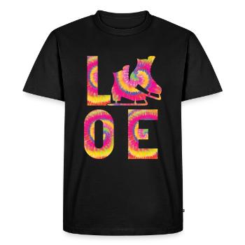 Ice Skating -Skater Ice Shield Skate Girl - Men's Premium Organic T-Shirt - black - Front - Nico (187cm)