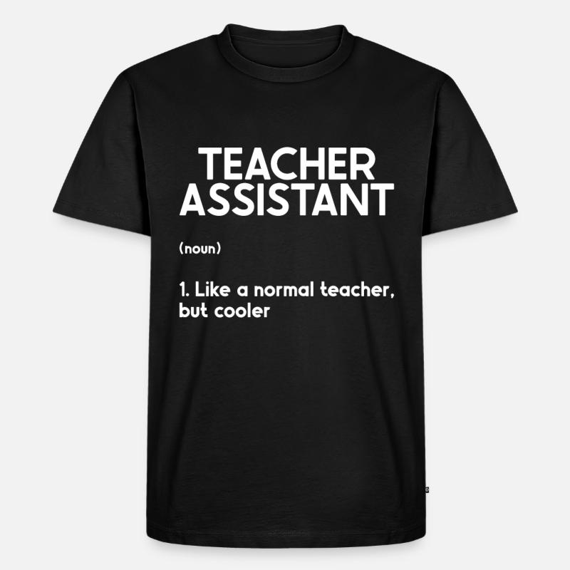 Lehrer -Assistenten Schulleiter Unterricht - Männer Premium Bio T-Shirt - Schwarz