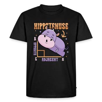 Hippotenuse, opposite, adjacent - Men's Premium Organic T-Shirt - black - Front - Nico (187cm)