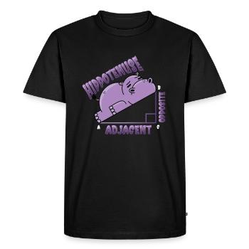Hippotenuse, opposite, adjacent - Men's Premium Organic T-Shirt - black - Front - Nico (187cm)