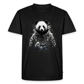 Panda Gift Idea Pandas Animal Cuddly Panda Bear - Men's Premium Organic T-Shirt - black - Front - Nico (187cm)