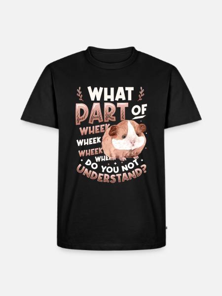 Wheek Wheek Wheek, guinea pig - Men's Premium Organic T-Shirt - black