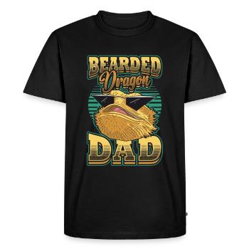 Meilleur père dragon barbu de tous les temps - T-shirt Premium bio Homme - noir - Devant - Nico (187cm)