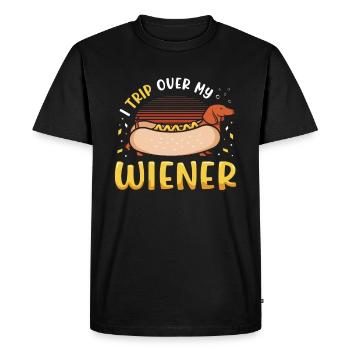 I stumble across my Viennese dog - Men's Premium Organic T-Shirt - black - Front - Nico (187cm)