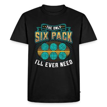 Le seul pack de six dont j’aurai besoin - T-shirt Premium bio Homme - noir - Devant - Nico (187cm)