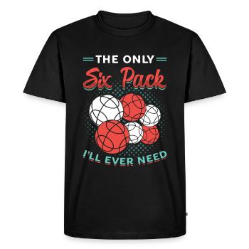 Le seul pack de six dont j’aurai besoin - T-shirt Premium bio Homme - noir - Devant - Nico (187cm)