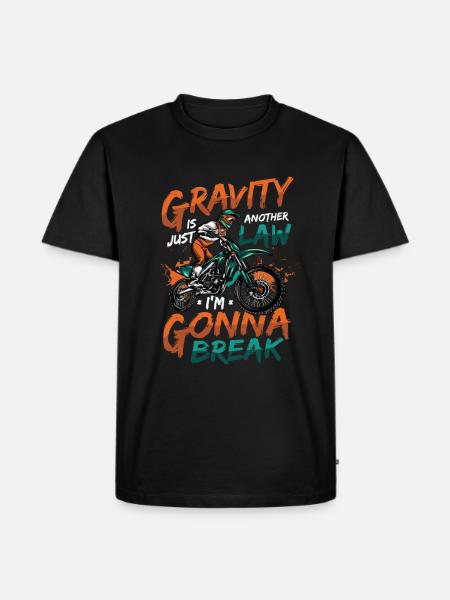 Gravity, another law - Men's Premium Organic T-Shirt - black