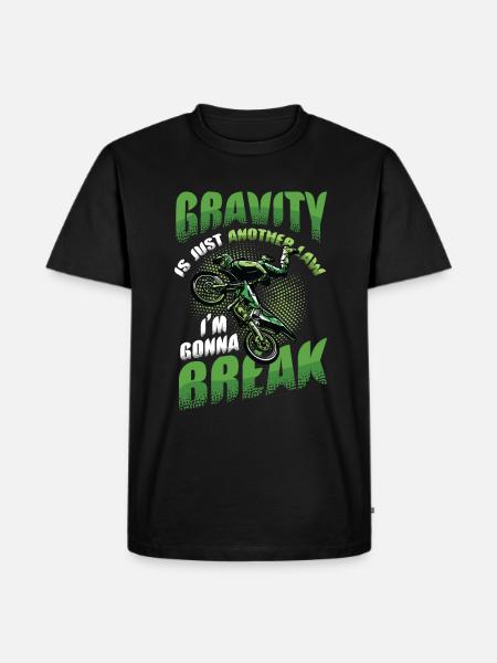 Gravity, another law - Men's Premium Organic T-Shirt - black