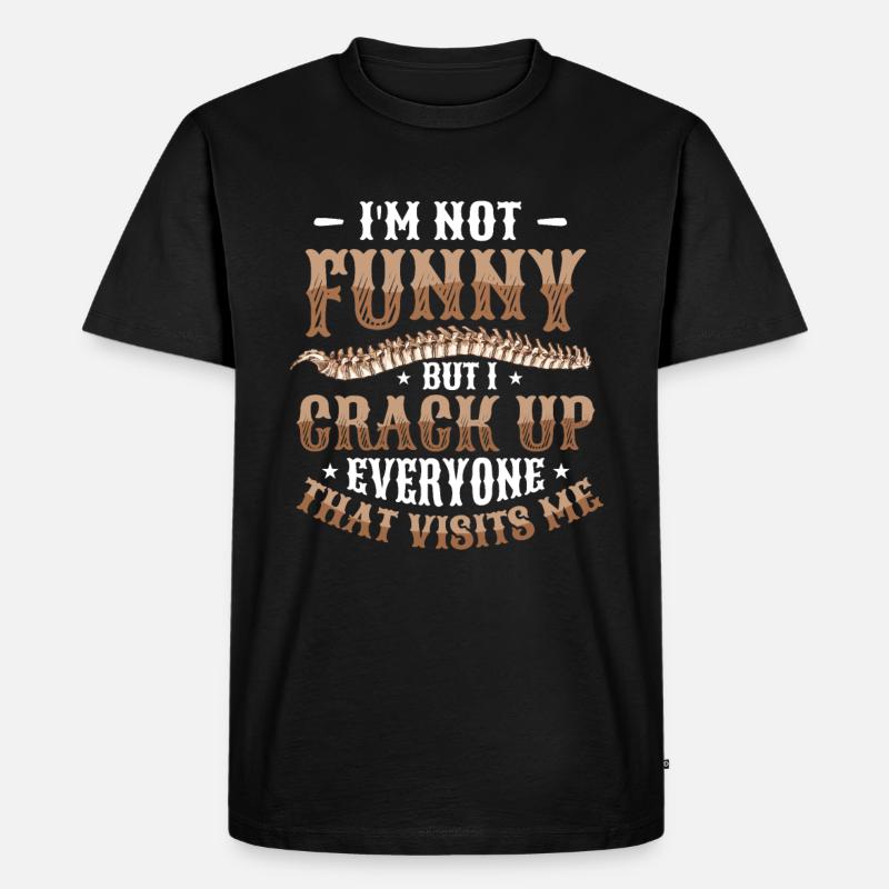 Ich Bin Nicht Witzig - Männer Premium Bio T-Shirt - Schwarz