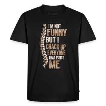 I'm not funny - Men's Premium Organic T-Shirt - black - Front - Nico (187cm)