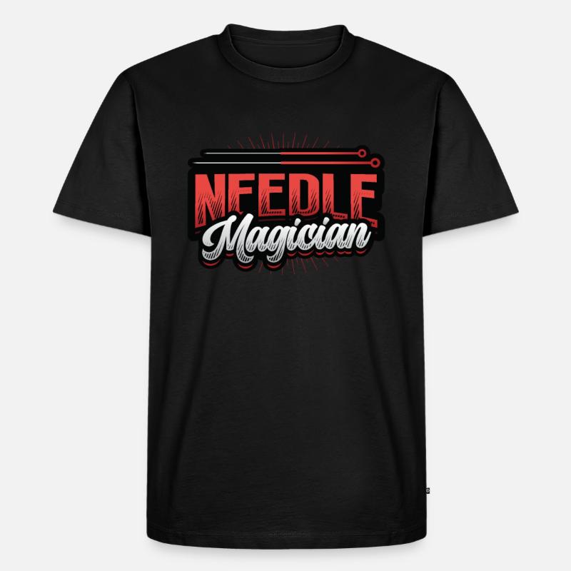Nadelzauberer, Akupunkteur - Männer Premium Bio T-Shirt - Schwarz