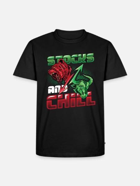 Actions et refroidir, acheter - T-shirt Premium bio Homme - noir